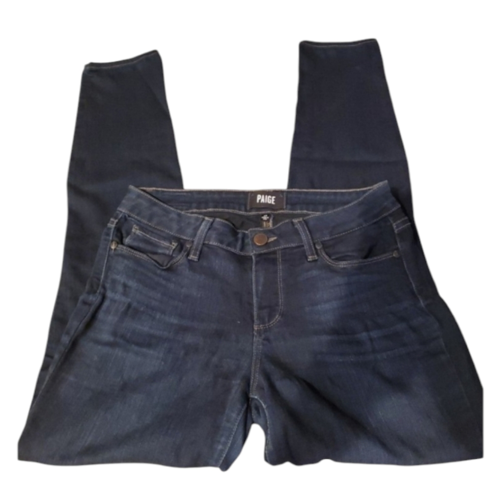 Paige Verdugo Ankle Size 28 Dark Blue Women's Jeans